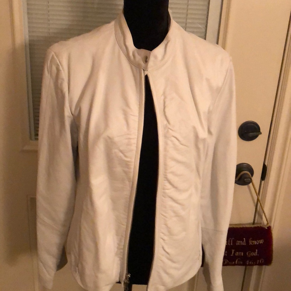 White Leather Jacket